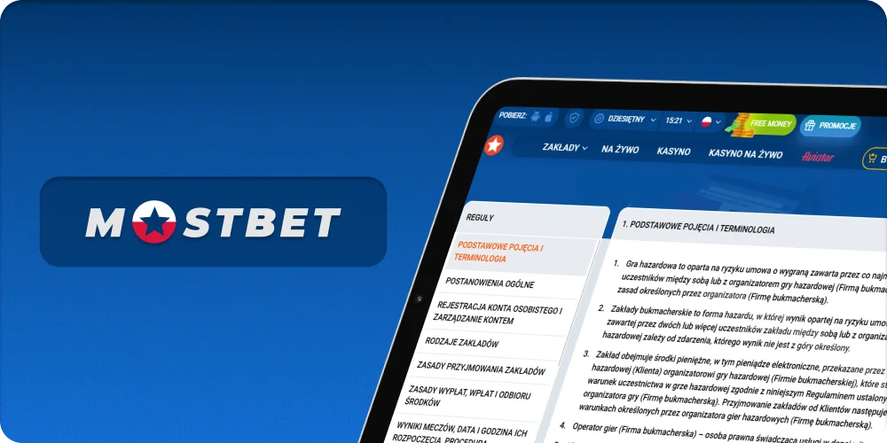 Regulamin i zasady użytkowania Mostbet w Polsce